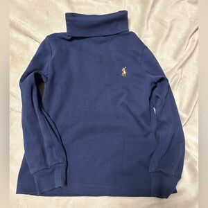 Polo by Ralph Lauren Navy Turtleneck Sweater with Pony Logo